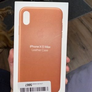 New iPhone X Max leather phone case
